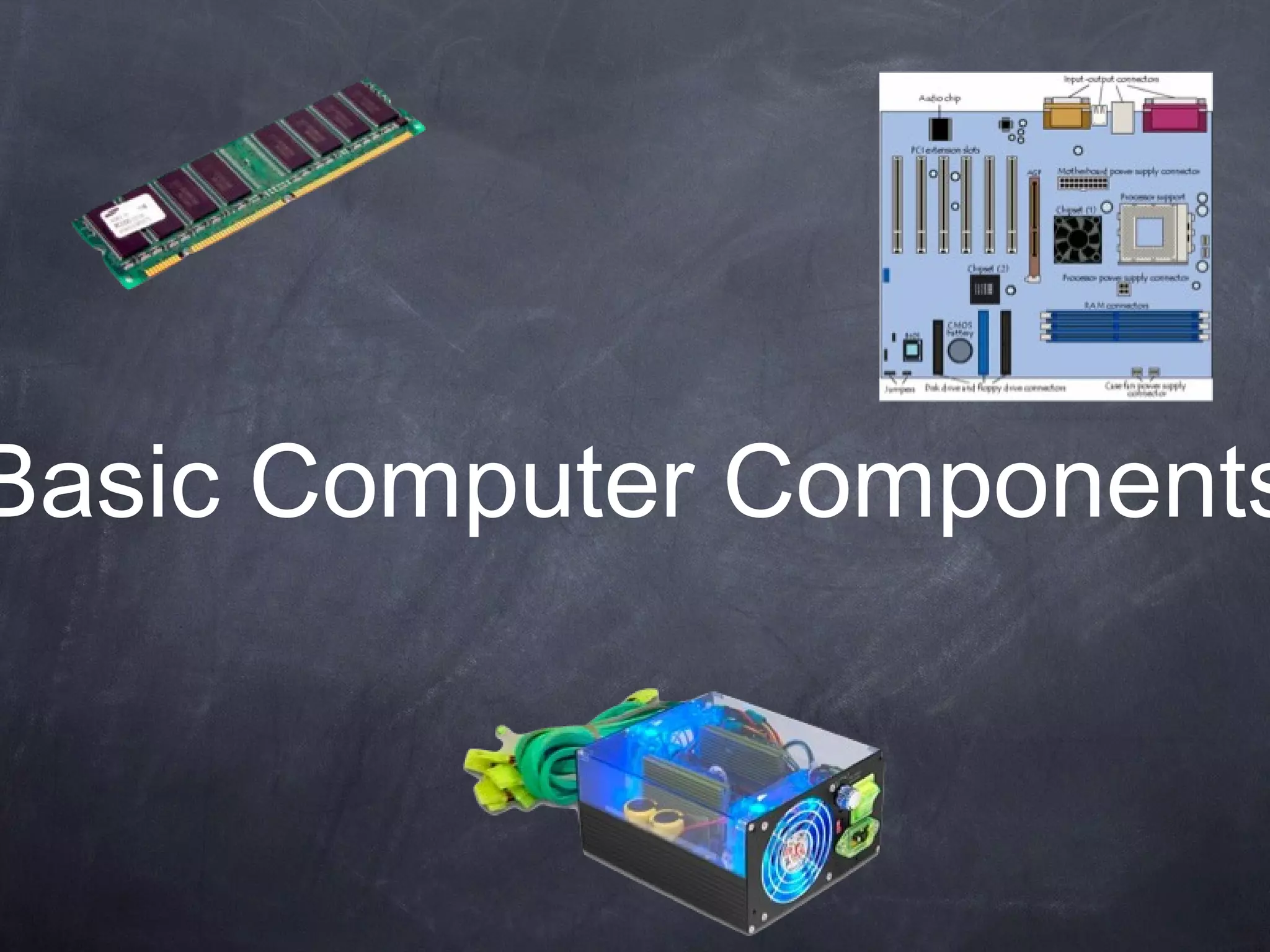 Never Attempt to Service Non-Serviceable Parts Non-serviceable parts are parts that are not designed to be replaced by anybody except the manufacturer ExamplesOptical DrivesHard DrivesMonitorsComputer Power Supply’s Optical DrivesHard DrivesMonitorsComputer Power Supply’s http://maven.smith.edu/~orourke/103/CSC103_Pictures_files/CSC103_PowerSupply.jpg 