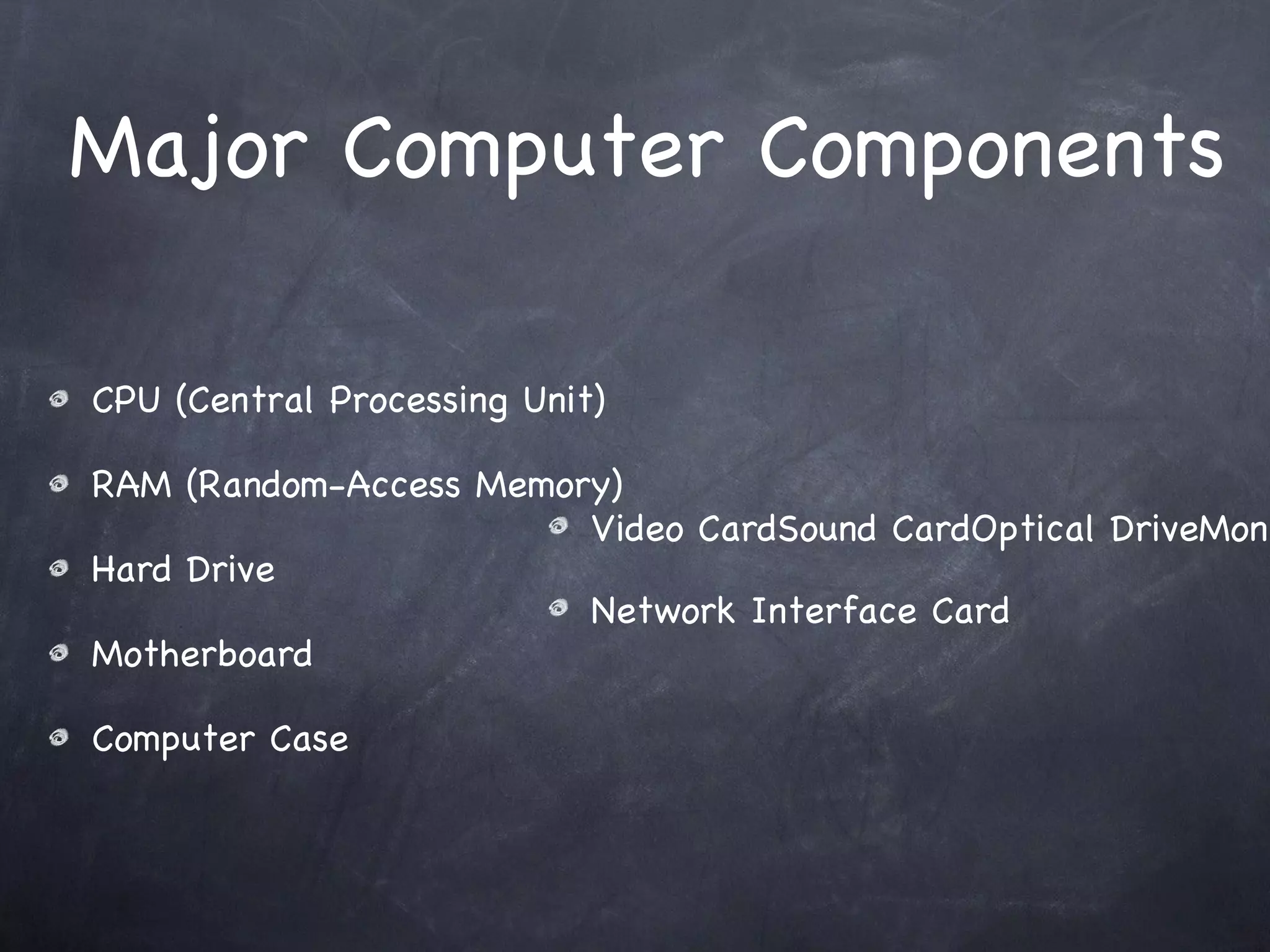 Basic Computer Components 