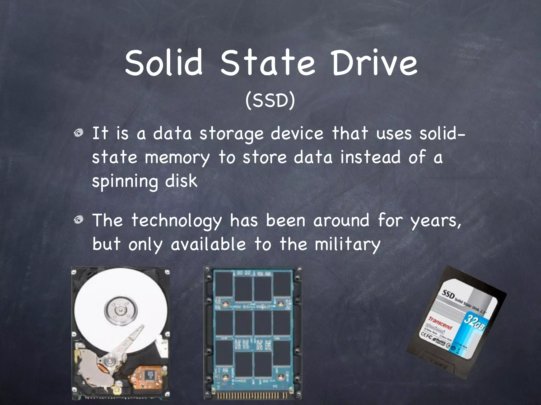 Hard Disk Drive A hard drive is a device that magnetically stores data on a spinning disk It is a non-volatile type of storage 