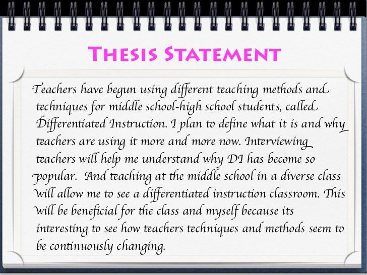 Dissertation on differentiated instruction