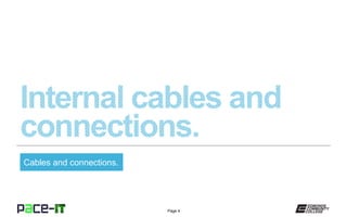 Page 4
Cables and connections.
 