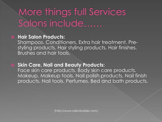 Other RequirementsNo part of the salon including lavatories and laundry facilities may be used for other purposeEvery salon must display near its main entrance a sign that must clearly state that it’s a public salon The salon must have lavatories on the premisesAll equipment must be sanitized after useU cant ever have the same name of any salon or beauty shop anywhere(Pennsylvania Code)How Do you Pay Your Workers???Salary or Commission