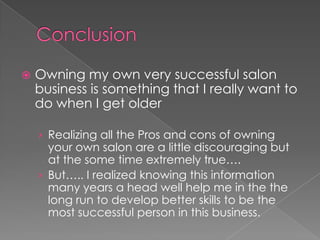 Salon Image and ProfessionalismDo I really Like it Hear