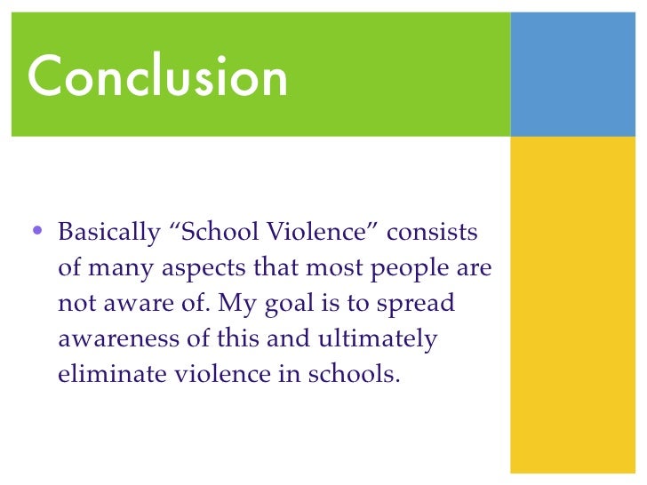 Essay on violence in schools