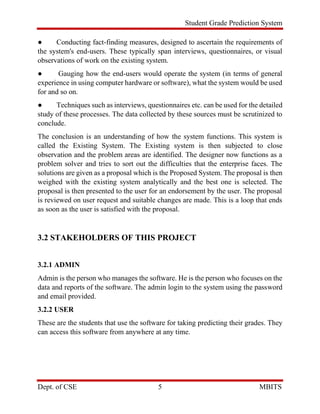 Student Grade Prediction System using ML - Report | PDF