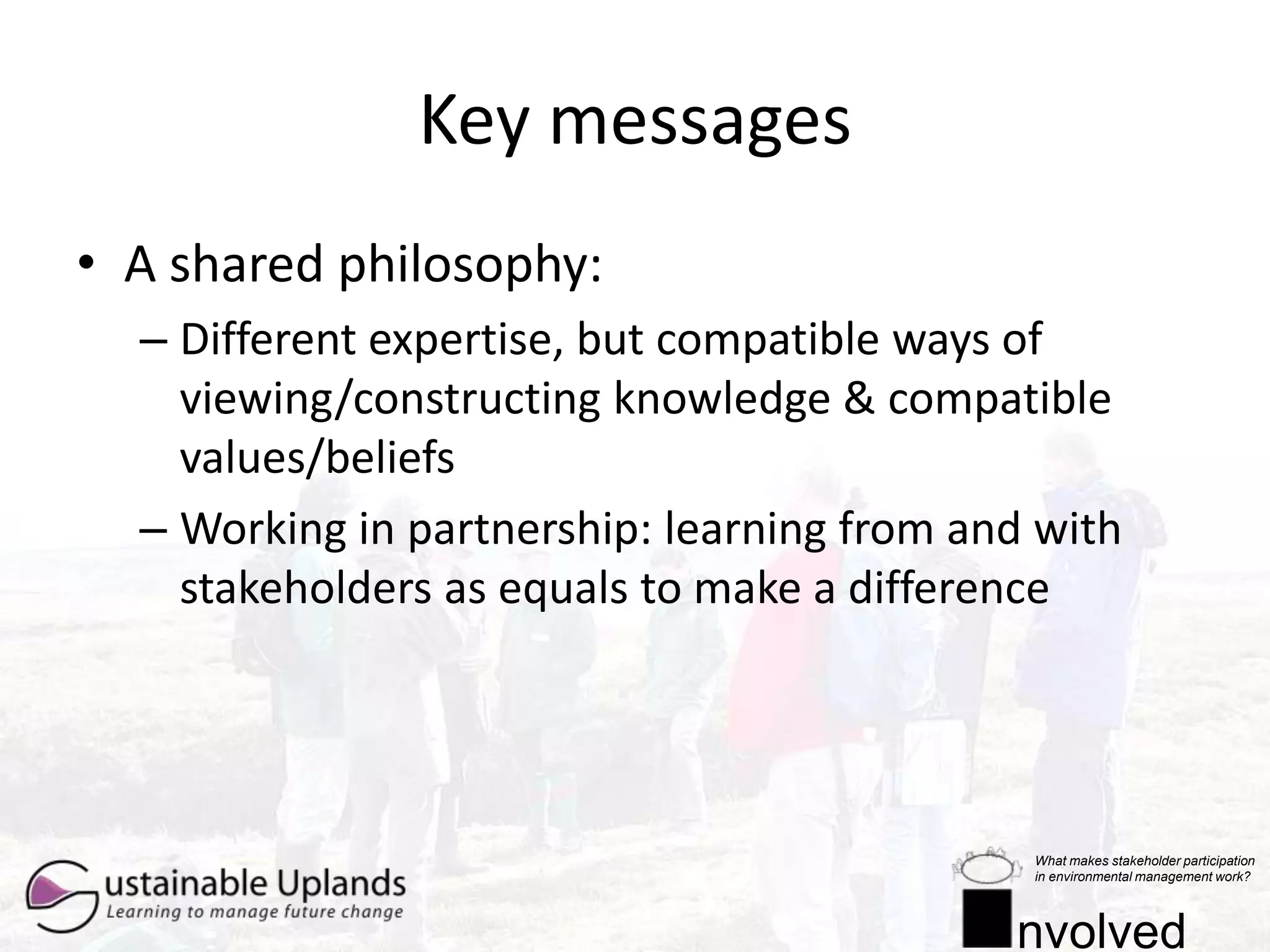 4. Case Study: Sustainable Uplands