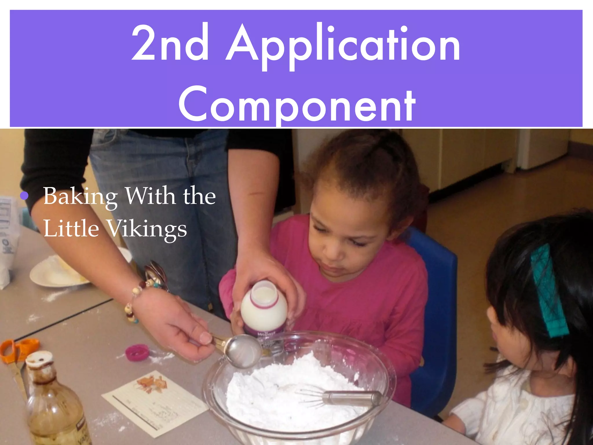 2nd Application
           Component
• Baking With the
  Little Vikings
 