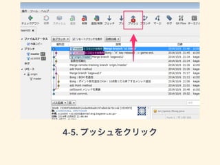 4-5. プッシュをクリック 
 