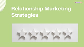 Relationship Marketing
Strategies
 