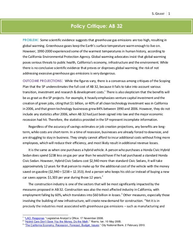 Example Of Critique Essays Terat