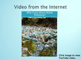 Why Care about Water
     Pollution?




                       Click image to view
                       YouTube video.
 