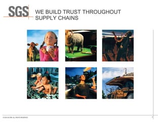 WE BUILD TRUST THROUGHOUT  SUPPLY CHAINS 