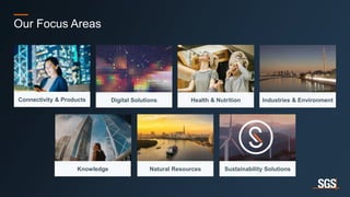 12
Our Focus Areas
Connectivity & Products Digital Solutions Health & Nutrition Industries & Environment
Knowledge Natural Resources Sustainability Solutions
 