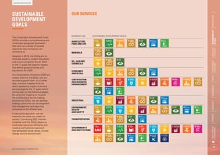 SUSTAINABLE
DEVELOPMENT
GOALS
The Sustainable Development Goals
(SDGs) provide a comprehensive and
universally recognized ...