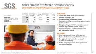 34© SGS SA 2020
ALL RIGHTS RESERVED
FULL YEAR RESULTS PRESENTATION
28 JANUARY 2020
OVERVIEW
	·Double-digit growth driven b...