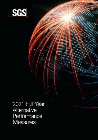 Appendix to the 2021
Full Year Results
1
2021 Full Year
Alternative
Performance
Measures
 