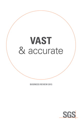 VAST
& accurate

BUSINESS REVIEW 2013

 