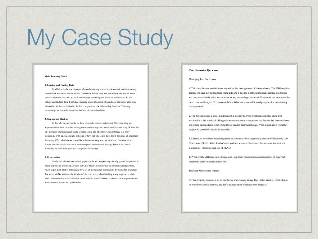 examples of case study in teaching english