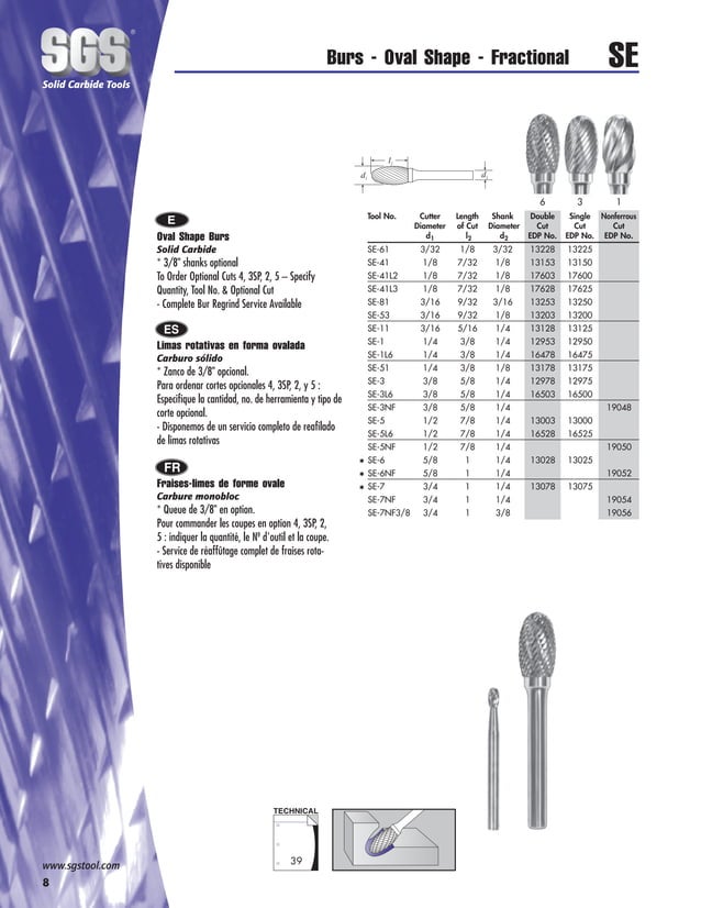 SGS Burs Catalog