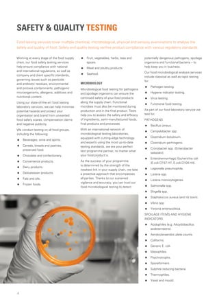 Sgs Food Testing Sgs cts food brochure hyb en 2013 | PDF
