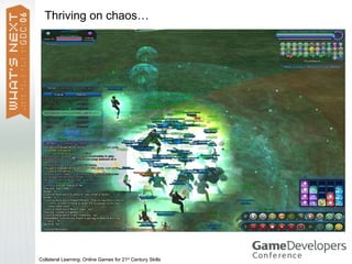Thriving on chaos…




Collateral Learning: Online Games for 21st Century Skills
 