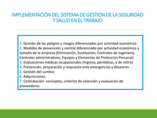 Sistema de gestión de seguridad y salud en el trabajo | PDF