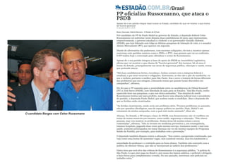 O candidato Borges com Celso Russomano
 