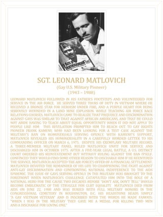 Sgt leonard matlovich final 3