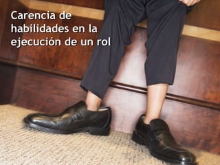 Carencia de habilidades en la ejecución de un rol 