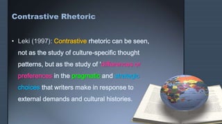 Contrastive Rhetoric Sh. tamizrad discourse and genre | PPSX