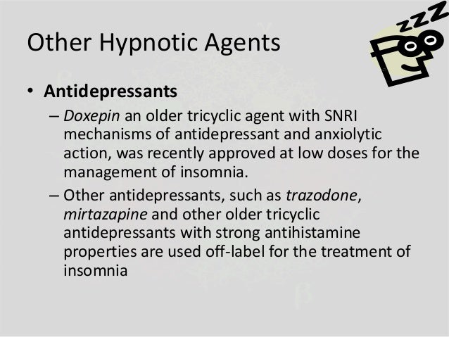 Low Dose Remeron For Insomnia
