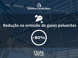 Sistema	
  Constru.vo
Redução	
  na	
  emissão	
  de	
  gases	
  poluentes
-80%
 