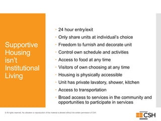 Supportive Housing 101- March 18 Presentation Corporation for ...