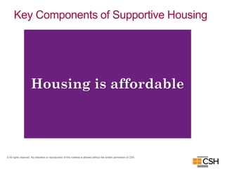 Supportive Housing 101- March 18 Presentation Corporation for ...