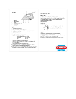 Bàn là khô nhập khẩu Sunhouse SH1071