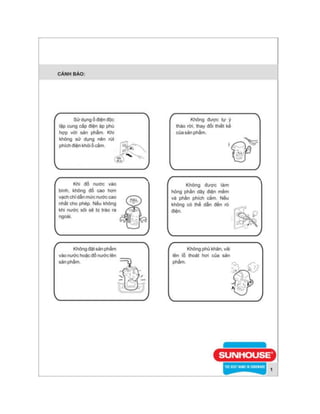 Bình thủy điện siêu tốc Sunhouse 3L SH1530