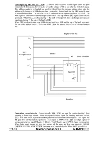 Microprocessor Basics 8085 Ch-1 | PDF