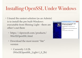 Slproweb Open Ssl The SSL Problem and How to Deploy SHA2 Certificates | PDF