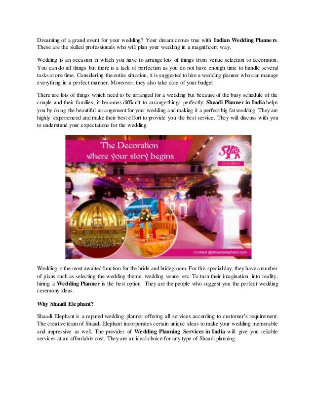 Plan Your Wedding A Unique Way With Indian Wedding Planners