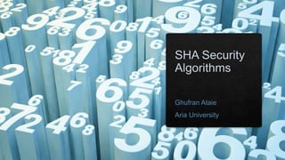 Sha algorithms