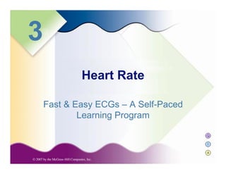 Q
I
A
3
Fast & Easy ECGs – A Self-Paced
Learning Program
Heart Rate
 