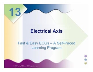 Q
I
A
13
Fast & Easy ECGs – A Self-Paced
Learning Program
Electrical Axis
 