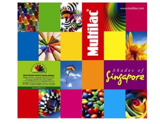 Shades of singapore colour card