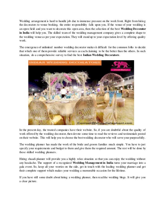 Hire Indian Wedding Decorators And Enjoy Your Wedding In A Relaxed Mo