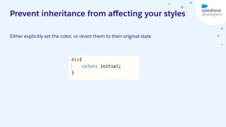 Shadow DOM, CSS and Styling Hooks in LWC what you need to know | PDF