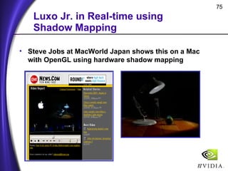 Shadow Mapping with Today's OpenGL Hardware | PPT