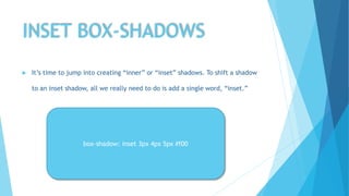 Shadows Effects in CSS | PPTX