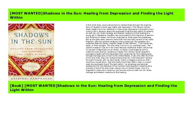 Most Wanted Shadows In The Sun Healing From Depression And Finding