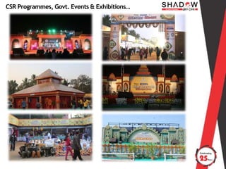 CSR Programmes, Govt. Events & Exhibitions…
 