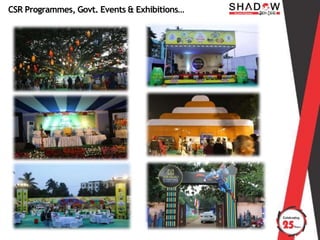 CSR Programmes, Govt. Events & Exhibitions…
 